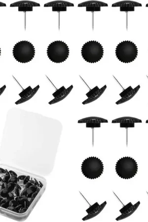 Compra Online 50 Stuken Push Pins per Muur e Tavolo, Spiedini in Bianco Design, Dimensioni Piccole